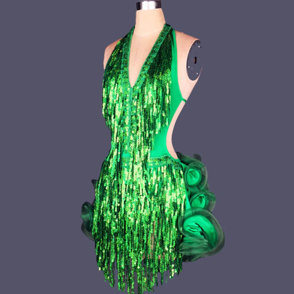 Новое поступление 2015! Женские платья для латино американских танцев в 6 цветах.