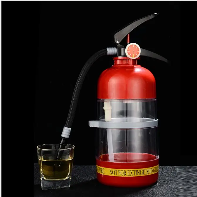 Новинка! Креативная новинка 1500 мл пожаротушения напиток диспенсер огнетушитель