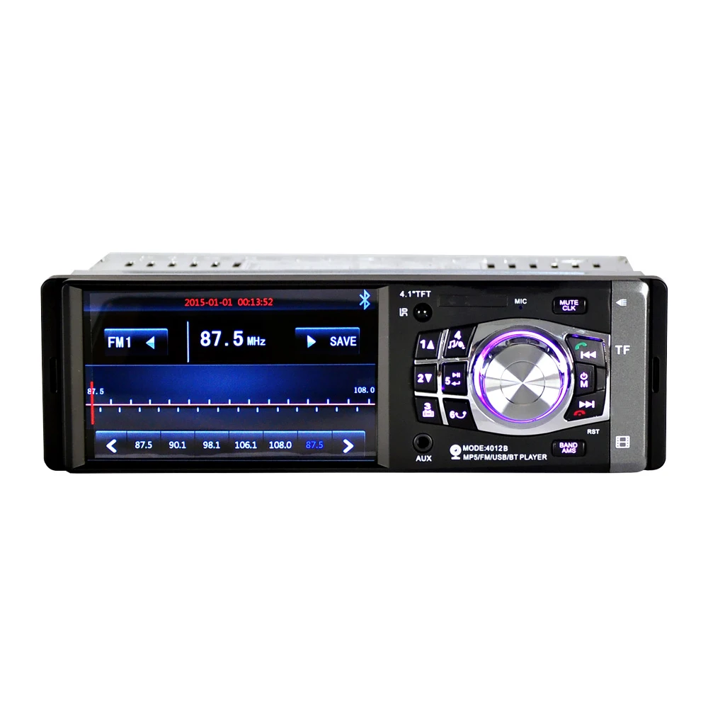 4012B 4,1 дюймов Автомобильный Bluetooth Mp4 плеер Автомобильный Usb карта Машина рулевое колесо дистанционное управление Реверсивный с задним ходом фотог
