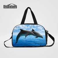 dispalang women travel bags dolphin animal print large luggage bag for women shoulder bag for business trip casual travel duffle