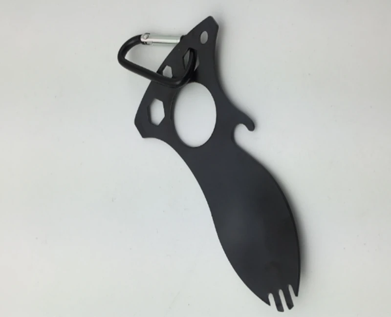 100 шт./лот карманная Ложка Вилка гаечный ключ открывалка для бутылок набор с