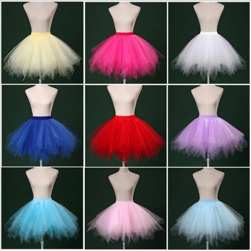 New Colorful Petticoa Hot Candy Color Multi-color Tutu Underskirt t jupon crinoline cerceau mariage Petticoat |