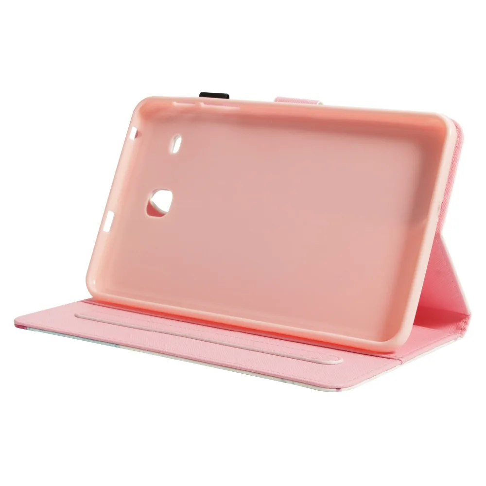 Фиолетовый с рисунком Совы чехол для планшета Samsung Galaxy Tab E 8 0 T377 T375 Smart Cover из