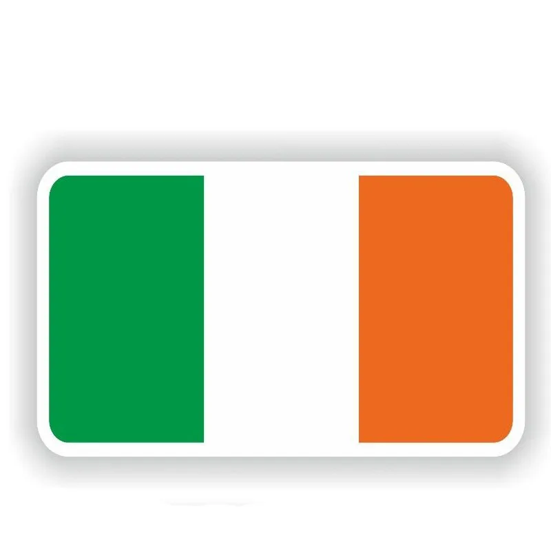 YJZT 10 см * 5 6 оригинальные аксессуары для Ireland флаг наклейка автомобиля Наклейка