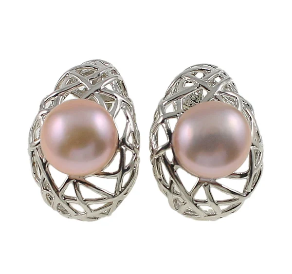Серьги гвоздики из натурального жемчуга светильник 100%|pearl stud earrings|fashion earringsstud