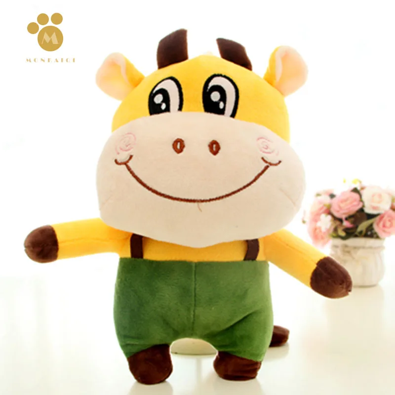 28 см мини мультипликационная цветная кукла корова мягкая плюшевая игрушка в виде