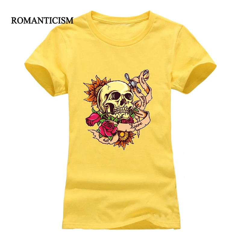 EXPERTEE 2017 Футболка с принтом черепа женская летняя футболка коротким рукавом