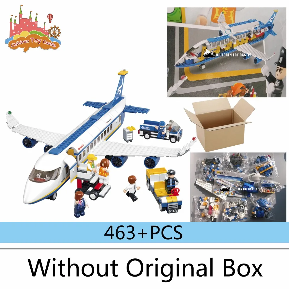 B0366 синий самолета Airbus Модель Строительство Конструкторы 483 шт./компл. DIY