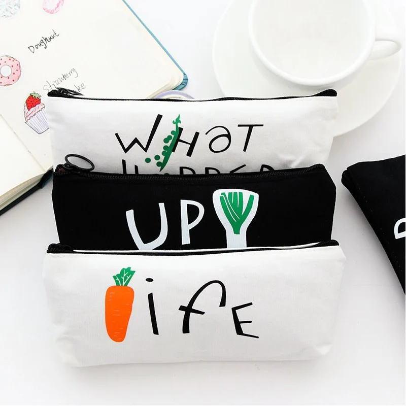 1PcC простые элегантные принадлежности чехол для карандаша кавайная студентов