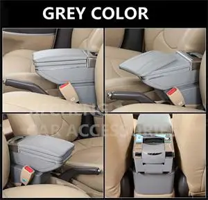 C SMALL GREY NO USB Подлокотник, коробка для хранения, автомобильный органайзер, чехол для сиденья, карман, коробка для хранения с USB, подстаканник, подходит для универсального автомобиля - Название цвета: C SMALL GREY NO USB