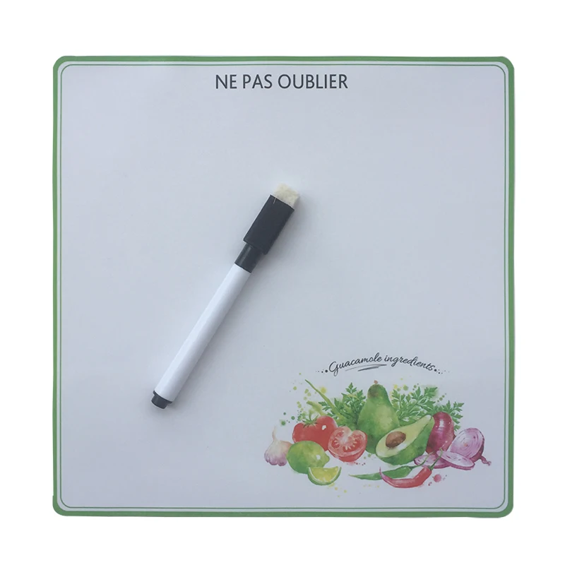 Кухонная печатная Гибкая магнитная доска/доска для сообщений/записная