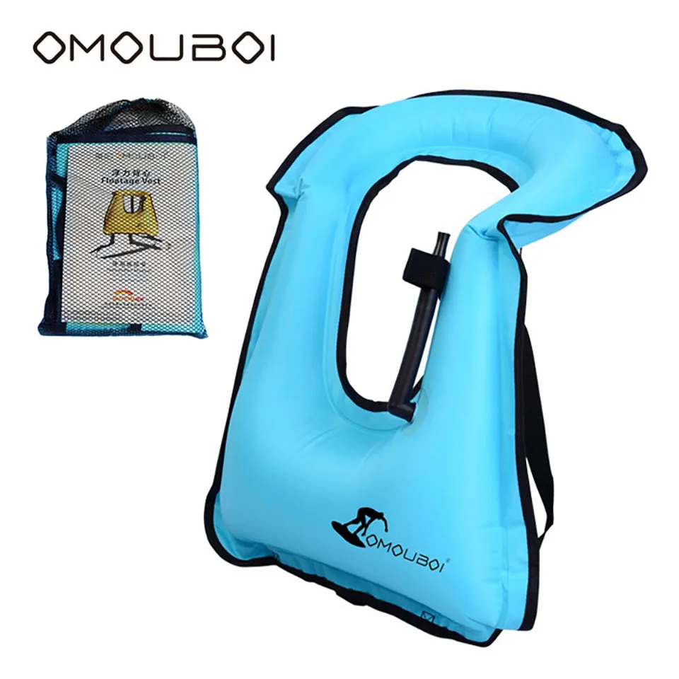 OMOUBOI Дети Взрослые Мужской голубой воды безопасности плавучести сыпь жилет