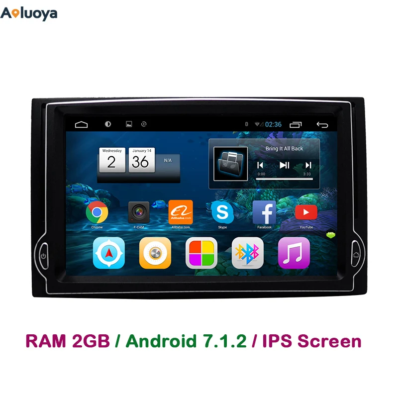 Aoluoya 2 ГБ Оперативная память Android 7 1 автомобиль DVD gps навигации для hyundai H1 2007 2008 2009 2010