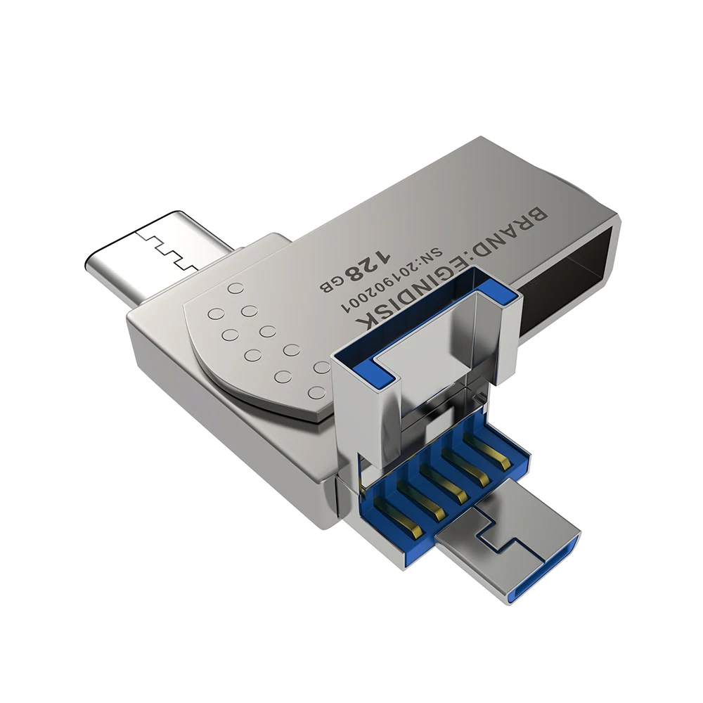 Тип C Флешка 3 0 для телефона Android 128 Гб 64 ГБ 32 16 8 флеш-накопитель USB с Usb3.0/TYPE-C/Micro