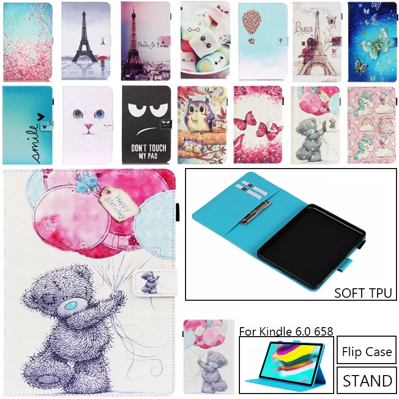 Милый разрисованный Магнитный смарт чехол для Amazon Новый Kindle 10 го поколения 2019