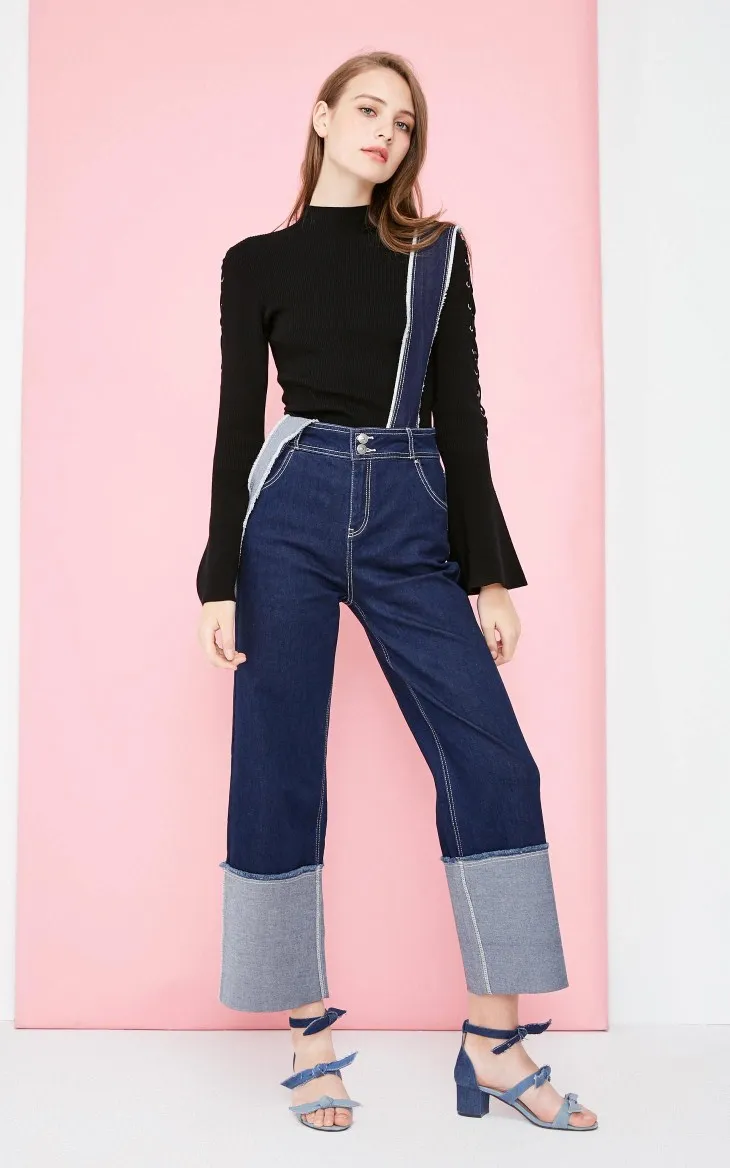 Vero Moda новые женские широкие джинсы с необработанными краями | 318332504