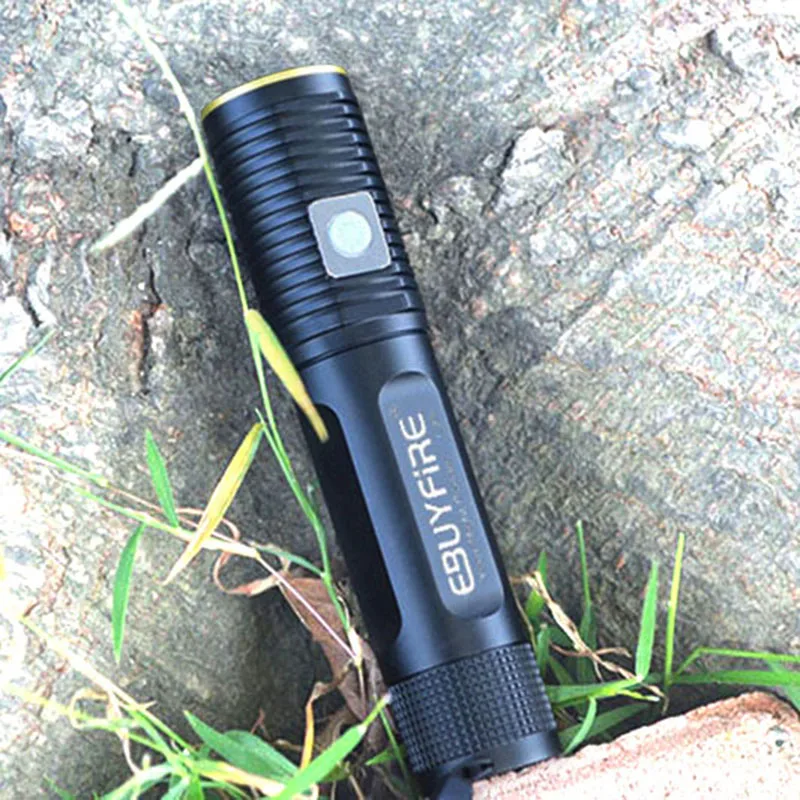 EBUYFIRE USB 18650 флэш-памяти светильник Перезаряжаемые фонарь XM-L T6 800LM 4 режима Водонепроницаемый светодиодный светильник
