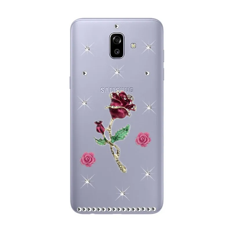 Лучший подарок Хрустальная крышка с бриллиантами для Samsung Galaxy A7 2018 чехол A750F S8 S9 Note