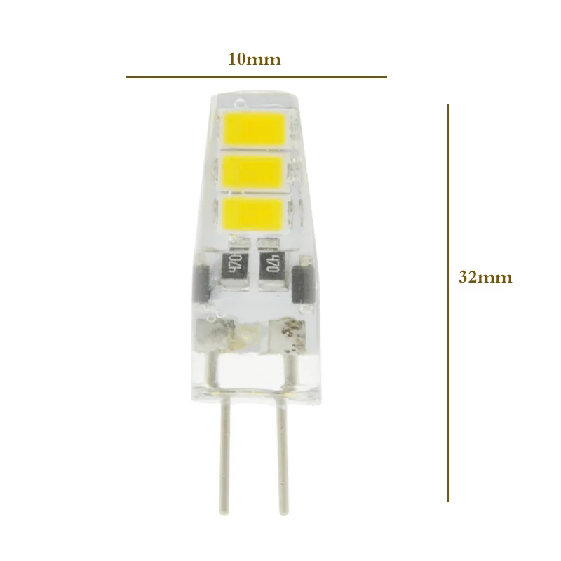 10 шт. Теплый чистый белый G4 3 Вт 5 5733 SMD 6/12 светодиодный светильник