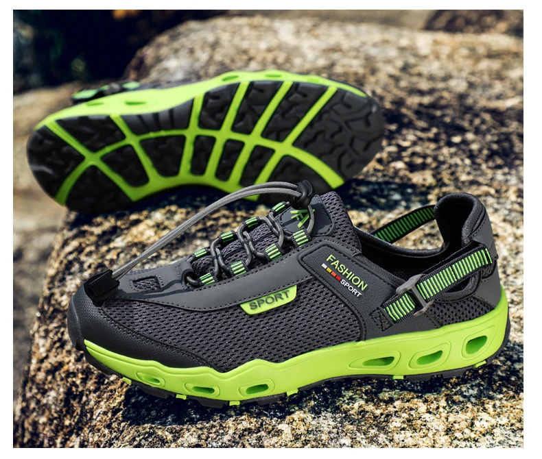 New Arrival Outdoor Aqua Shoes Sapatilhas Mulher Trekking Men Randonnee Scarpe Uomo Women Wading Upstream Breathable Mesh