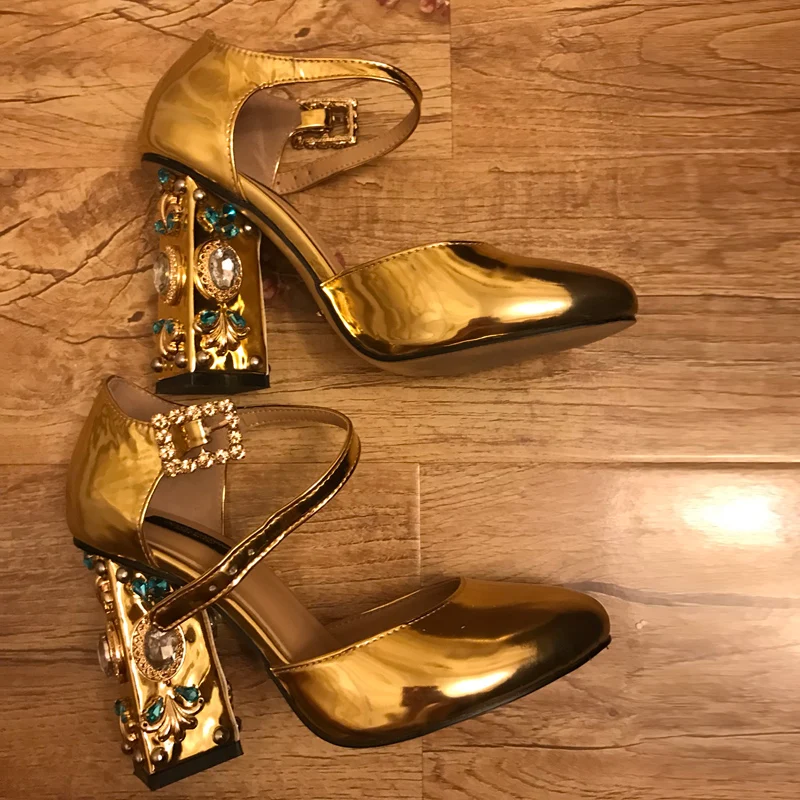 Новинка 2019 шикарные женские свадебные туфли на высоком каблуке со стразами