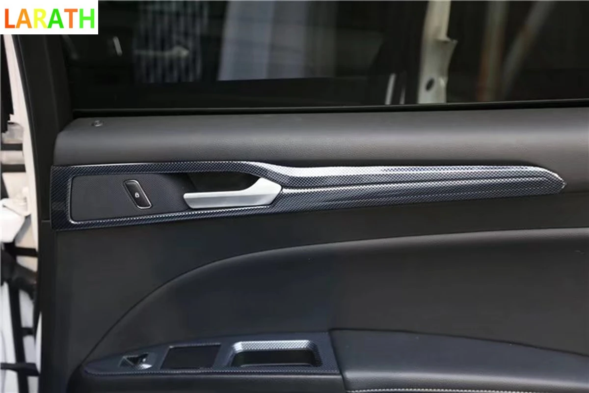 Для Ford Mondeo 2013-2018 красное дерево углеродное волокно Автомобильный интерьер