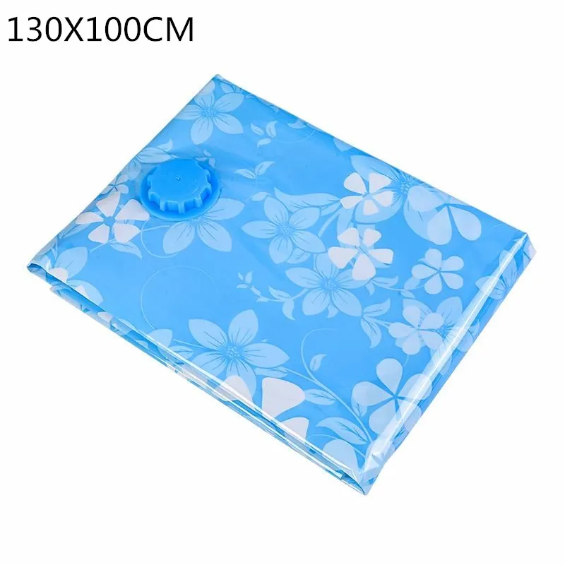 130X100CM Складной органайзер для одежды, вакуумный мешок для хранения, органайзер для дома, прозрачная окантовка, сжатая для экономии места в путешествии, сумки, посылка - Цвет: 130X100CM