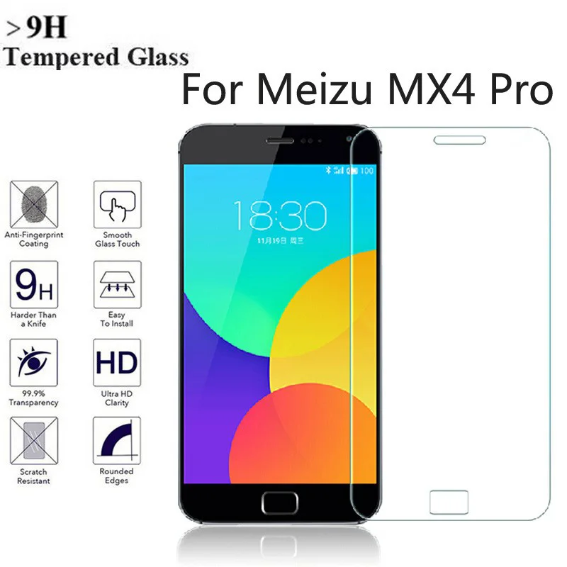 Закаленное стекло для Meizu M5 Note M3 M2 M3x Pro 6 MX4 MX5 MX5e MX6 Защитная пленка ЖК экрана|tempered