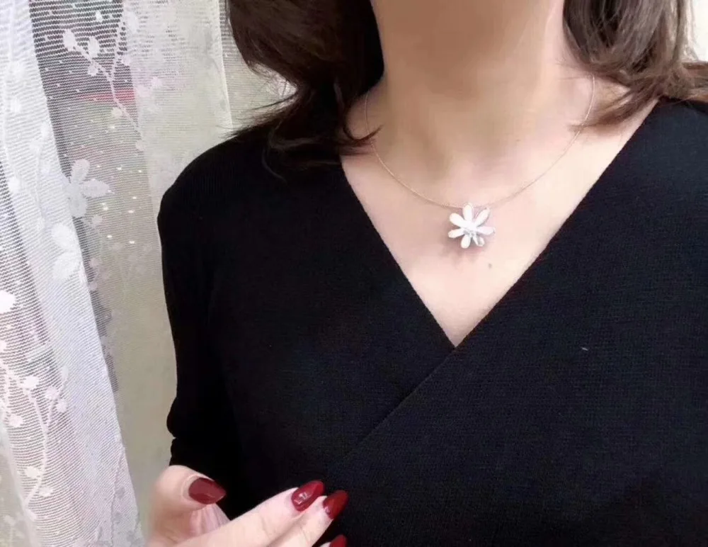 BR004 брошь из пресноводного жемчуга натуральный жемчуг цветок броши кулон женские