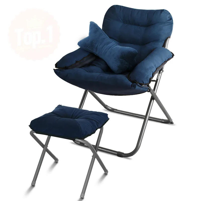 Lounge Chair Folding Lazy Chairs Household Balcony Siesta Chaise Office Student Dormitory Pregnant Women | Мебель