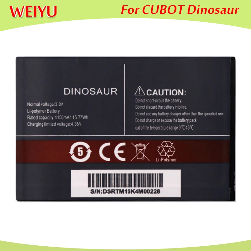 10 шт./лот для CUBOT Dinosaur Battery 4150 мАч 100% новая запасная батарея Cell Phone|Аккумуляторы