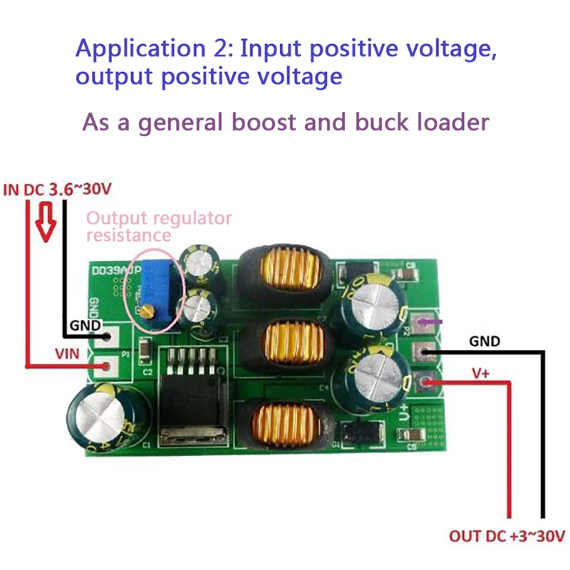 20W+- 5V 6V 9V 10V 12V 15V 24V Positive& Negative Dual Output Power Supply DC DC Step-up Boost-Buck Converter module