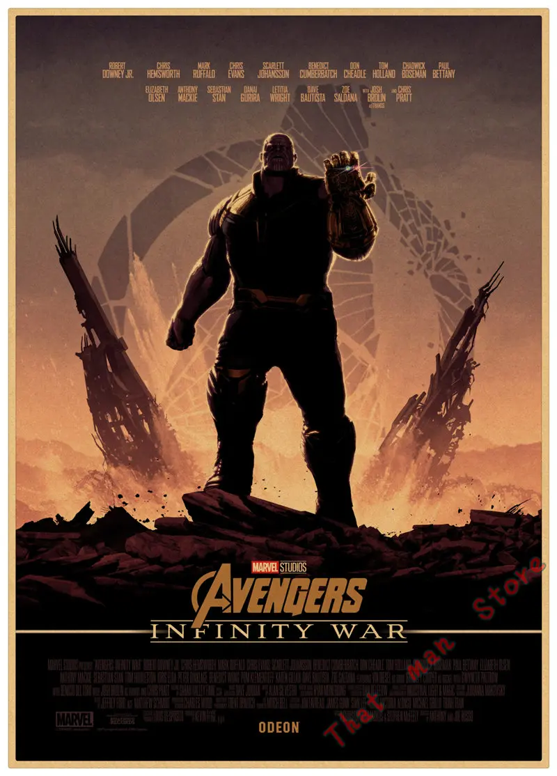 Фильм Marvel/Мстители/стражи галактики/фильм плакат декоративной живописи БАР стикер стены крафт бумага Плакат 42*30 см - Цвет: Зеленый