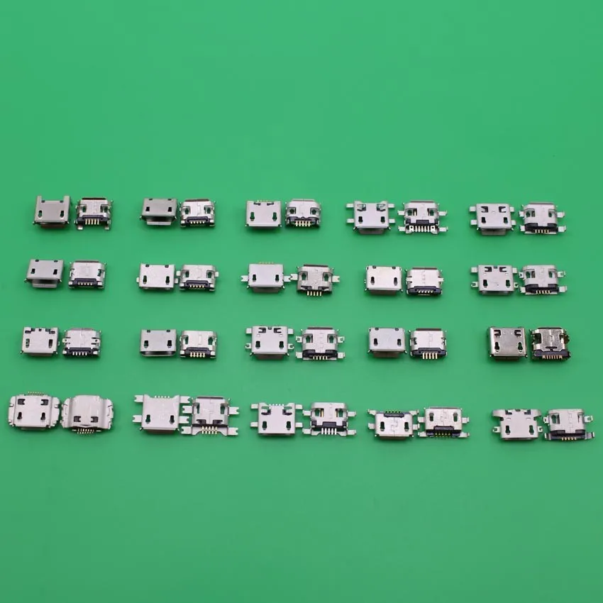 Юйси 20 моделей Micro USB Jack 5P 5pin usb разъем для зарядки Mix SMD DIP V8 порт зарядки данных разъем
