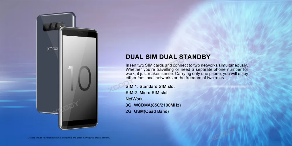 XGODY S10 5,5 дюймов 3g смартфон 18:9 ОЗУ 2 Гб ПЗУ 16 Гб MT6580 четырехъядерный процессор двойная камера мобильный телефон Android 8,1
