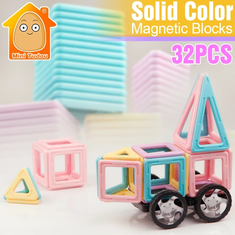 Children Magnet Toy Big Magnetic Designer Construction Set Model Building Plastic Magnetic Blocks Educational Toys For Kids Gift