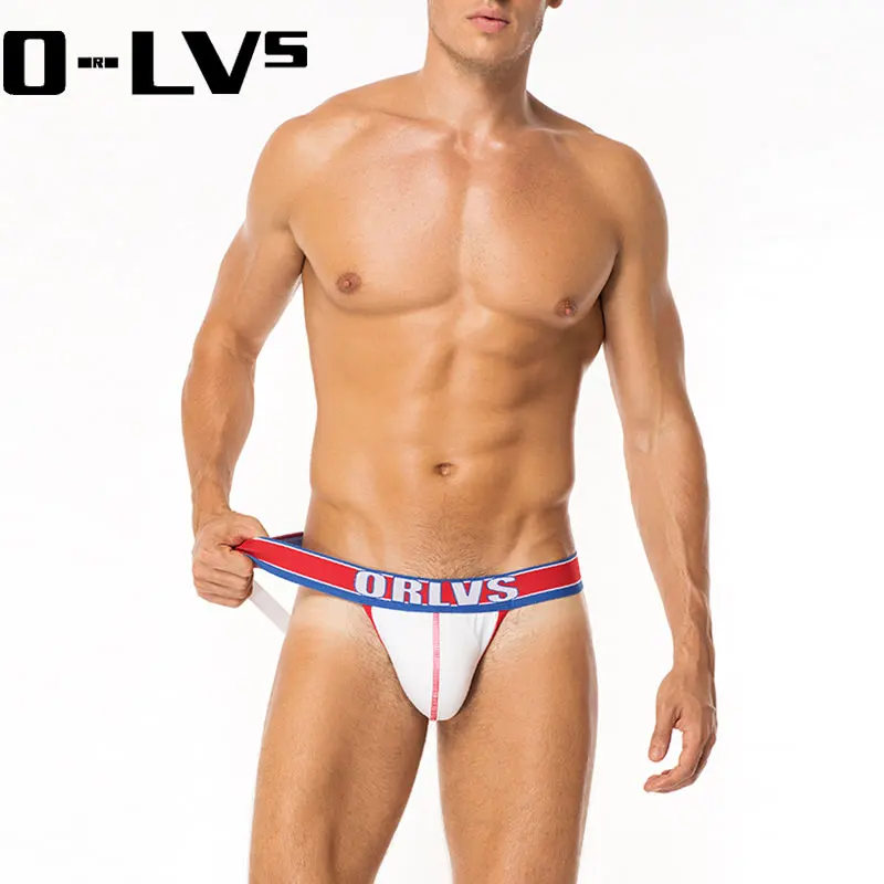 C Мужское нижнее белье 3D для геев ORLVS jockstrap сексуальное мужское мужские стринги Homme
