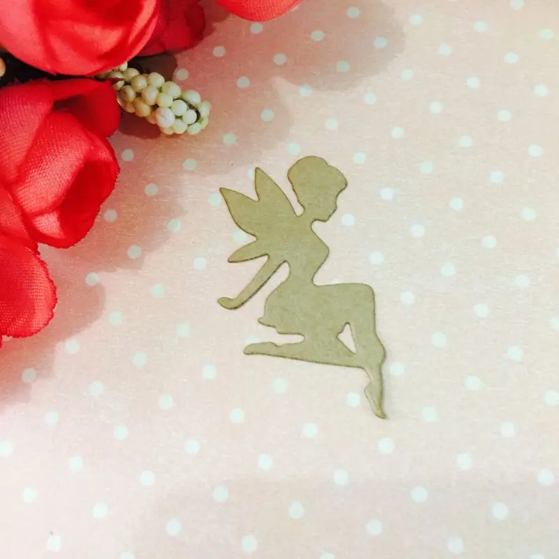 Фея металлический Трафаретный вырубной штамп трафарет для скрапбукинга
