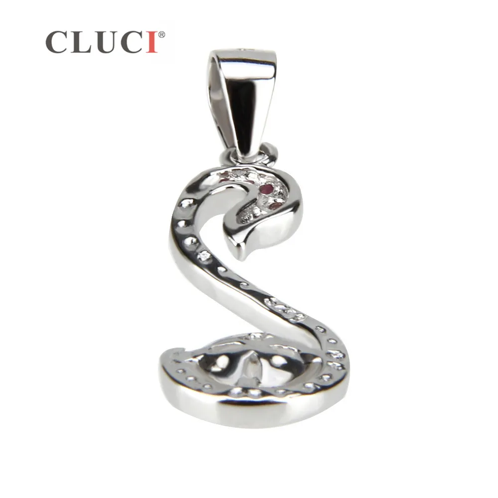 Красивый Лебедь CLUCI из серебра 925 пробы жемчуг кулон аксессуары красивое
