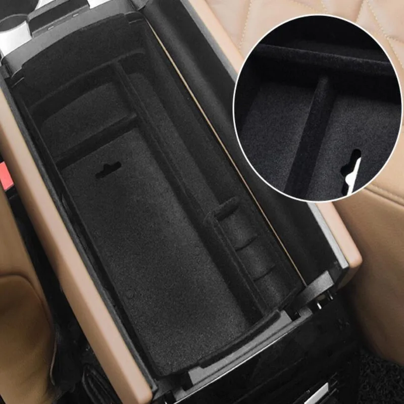 

Tonlinker 1 PCS Car Armrest box Storage Cover sticker for CITROEN DEESSE DS7 2018-19 Car Styling ABS Cover Stowing Tidying