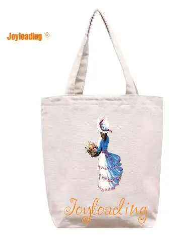 Joyloading Холст мультфильм элегантный дизайн масляная живопись многоразовая сумка