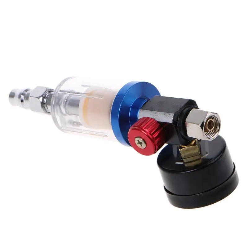 

0-150PSI Scratch Air Pressure Regulator Gauge Spray Gun & In-line Water Trap Filter Tool