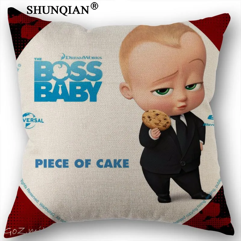 10 Изготовленный На Заказ Boss Baby напечатанная наволочка из парусины размером 45*45 см одной стороны, свадебных платьев, декоративных изделий и наволочка льняное белье Наволочка - Цвет: 10