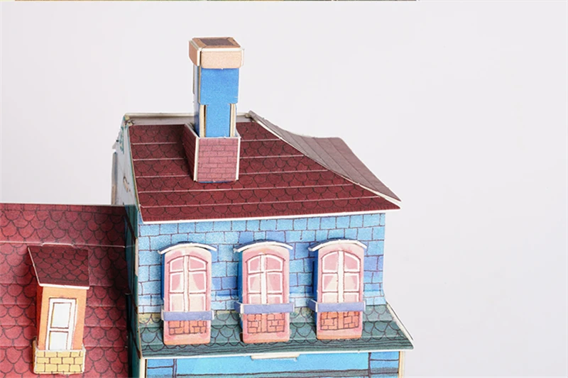 Robud DIY Кукольный дом со светодиодной подсветкой миниатюрный кукольный домик 3D