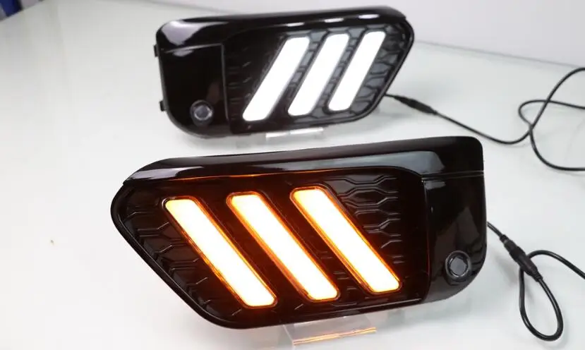 2 шт. светодиодный DRL Дневной светильник s Для BMW X1 F48 F49 2016 2017 2018 2019 светодиодные