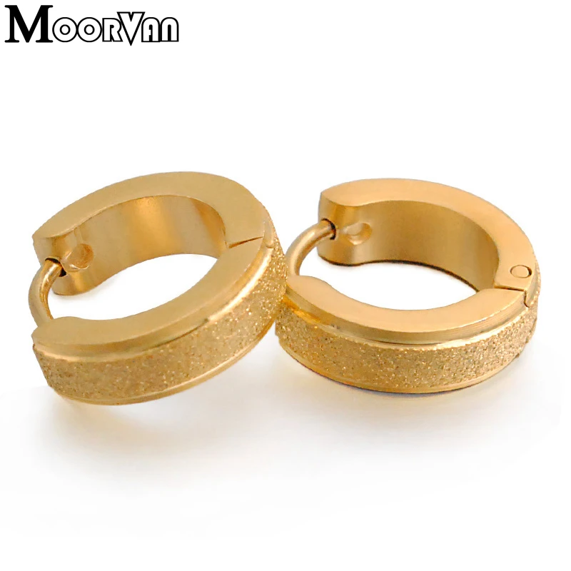 Moorvan стиль трендовые 316L серьги-кольца из нержавеющей стали ювелирные изделия мужские высокого качества маленькие, VE143