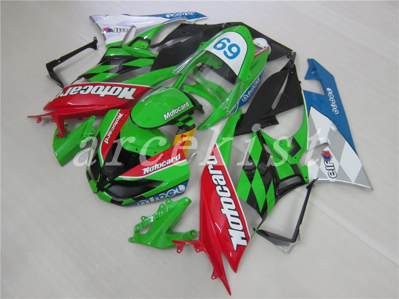 Новый ABS весь обтекатели комплект подходит для kawasaki Ninja ZX6R 636 2009 2010 2011 2012 6R 09 10 11 12