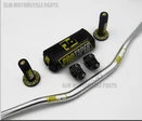 Серебристый Металлический Mulisha пакет Fat Bar 1-1/" PROTAPER руль колодки с ручками ручки грязи питбайк Мотокросс Мотоцикл для KLX KTM черный - Цвет: Серебристый