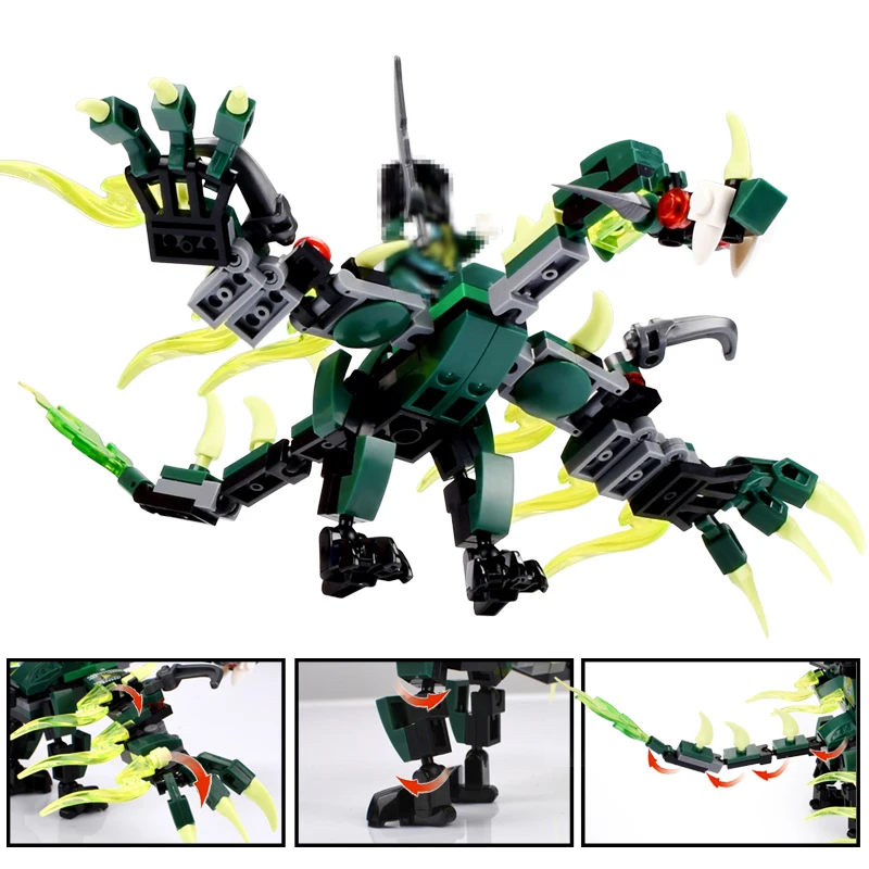 115 шт + Ninjagoingly Dragon Knight строительные блоки Совместимые Legoingly образовательные Diy