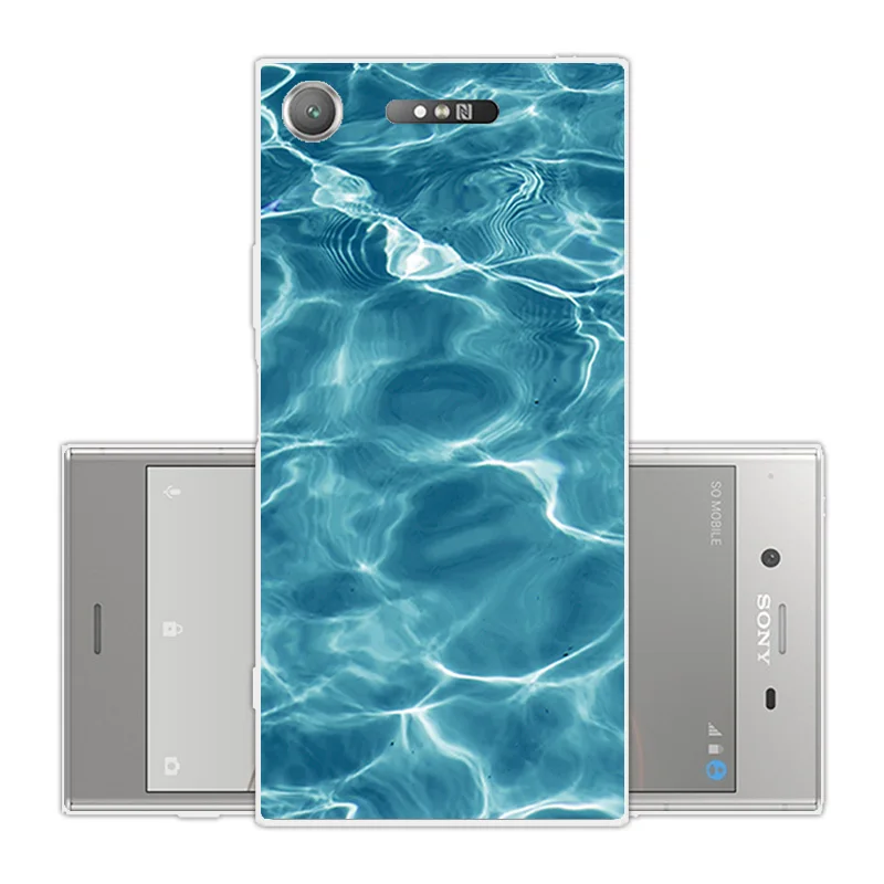 Для Sony Xperia XZ1 5 2 дюйма Мягкие силиконовые чехлы для задней панели телефона зеленый